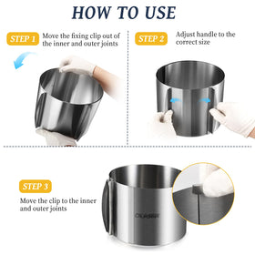 CALIFORNIA CADE ELECTRONIC 6-12 inch size guide for quick sizing in baking