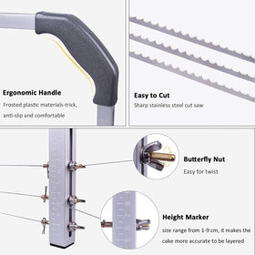 CALOPET cake cutter aluminum shaft keeps the tool lightweight.