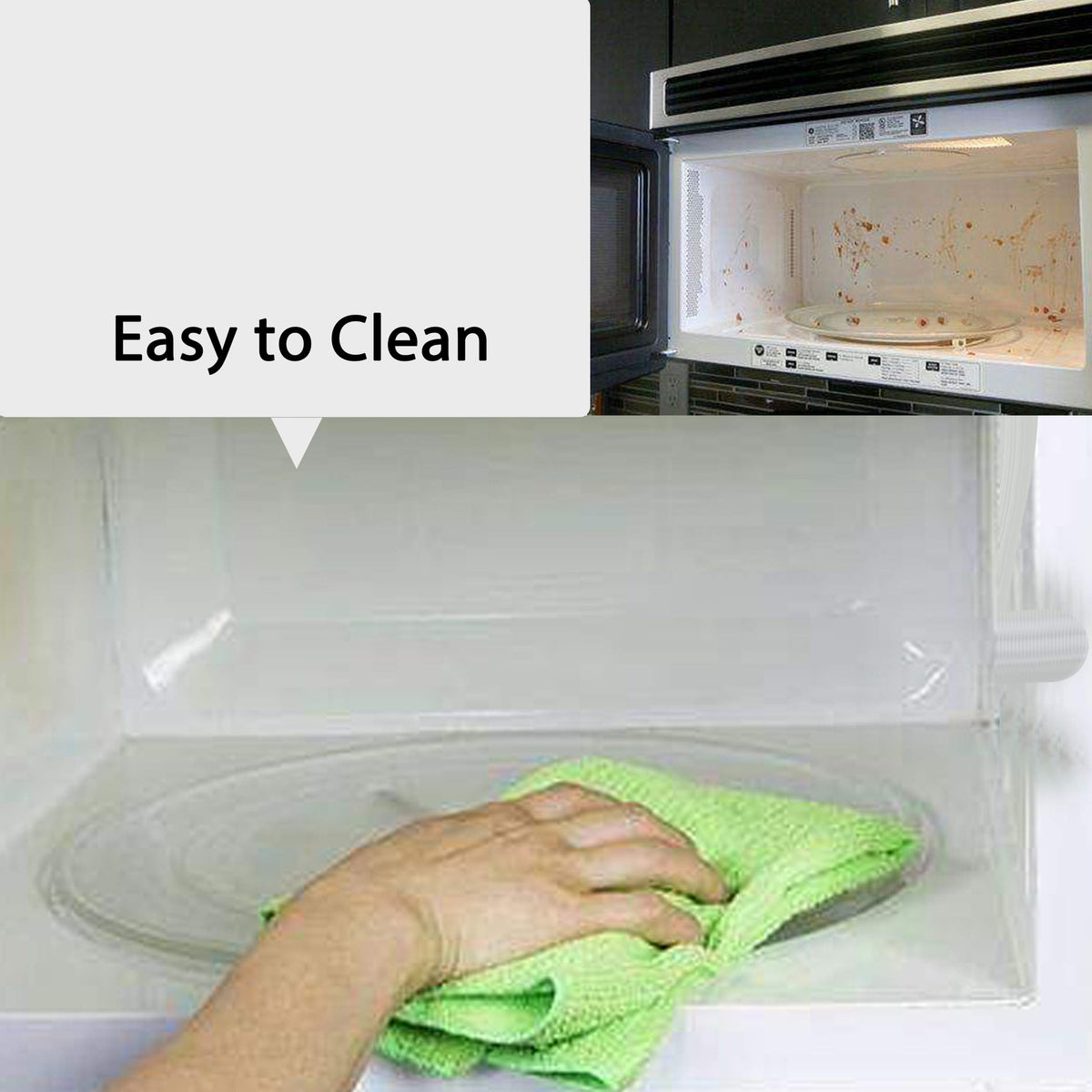 CALPALMY dishwasher-safe microwave tray ready for easy cleaning after meals.