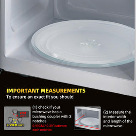 CALPALMY easy-to-clean microwave glass plate supports quick meal prep
