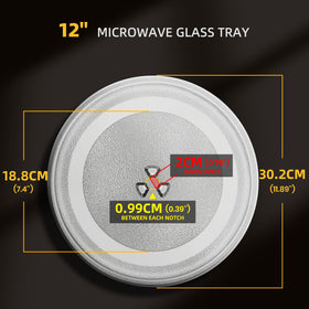 CALPALMY replacement glass turntable ensuring precise fit and smooth rotation