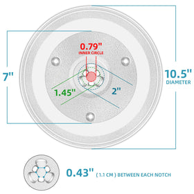 CALPALMY Hamilton Beach tray side view showing OEM-style fit for 252100500497.
