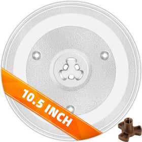 CALPALMY ten-point-five inch microwave tray, top view, precise Hamilton Beach compatibility.