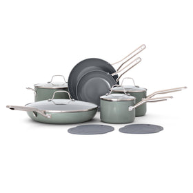 Calphalon ceramic nonstick 8-inch frying pan showing easy release for breakfast eggs