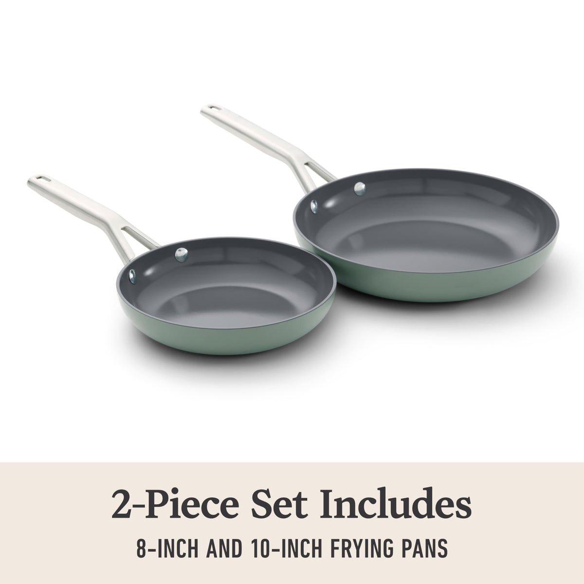 Calphalon Ceramic Nonstick pan demonstrates oven-safe up to 450°F.