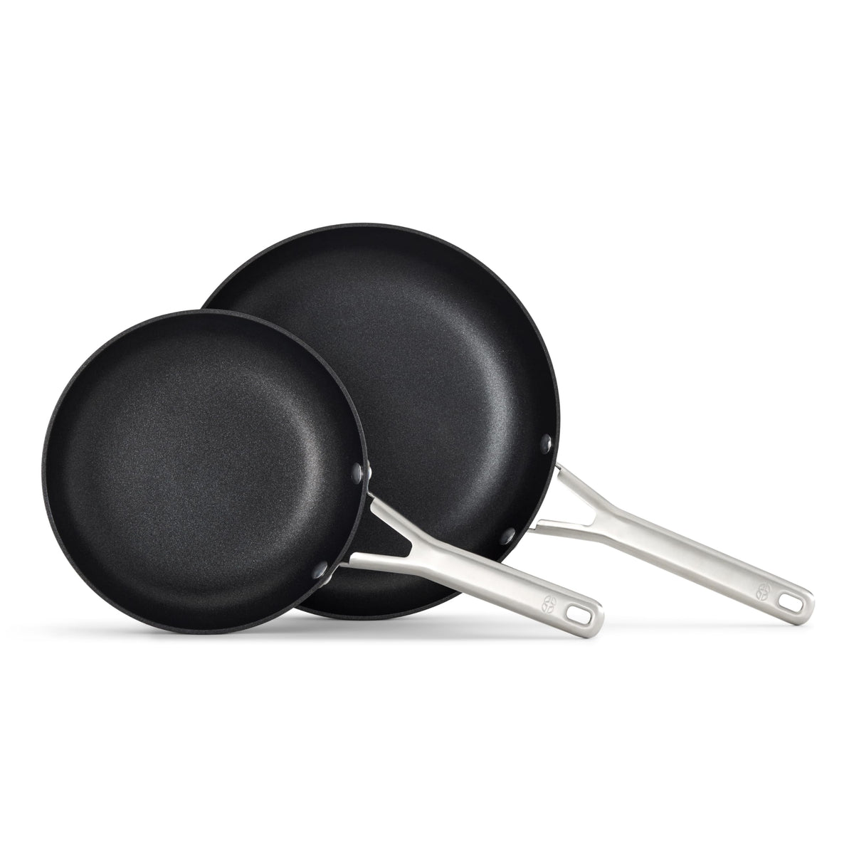Calphalon hard-anodized 8-inch frying pan with easy food release.