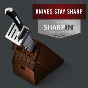 Nonstick blade ridge aids quick release and reduced sticking during chopping.