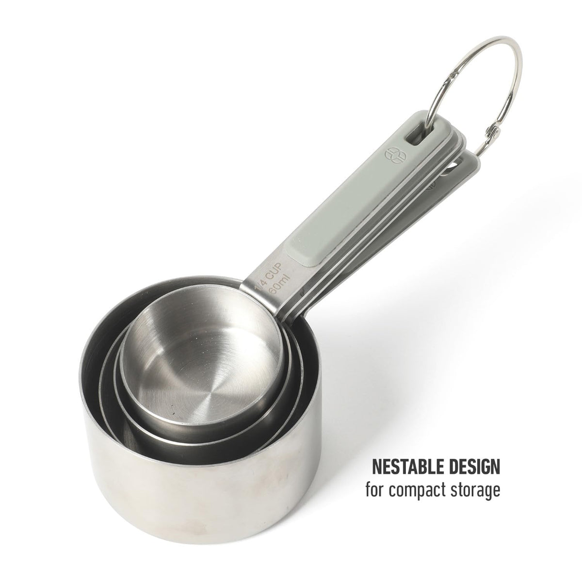 Calphalon Prime 1 cup image highlights compact linked-ring storage.