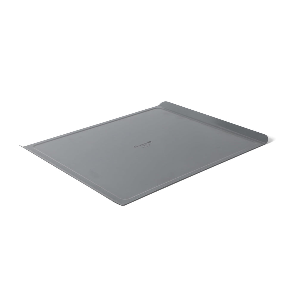 Calphalon Titan Steel Core cookie sheet 17x14 promotes even browning.