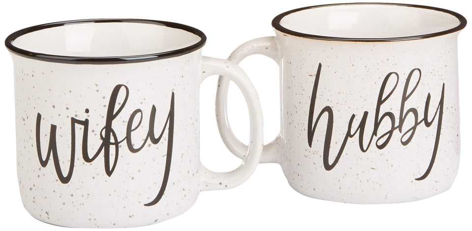 CAM N HONEY Farmhouse Hubby Mug with a comfortable grip for morning coffee