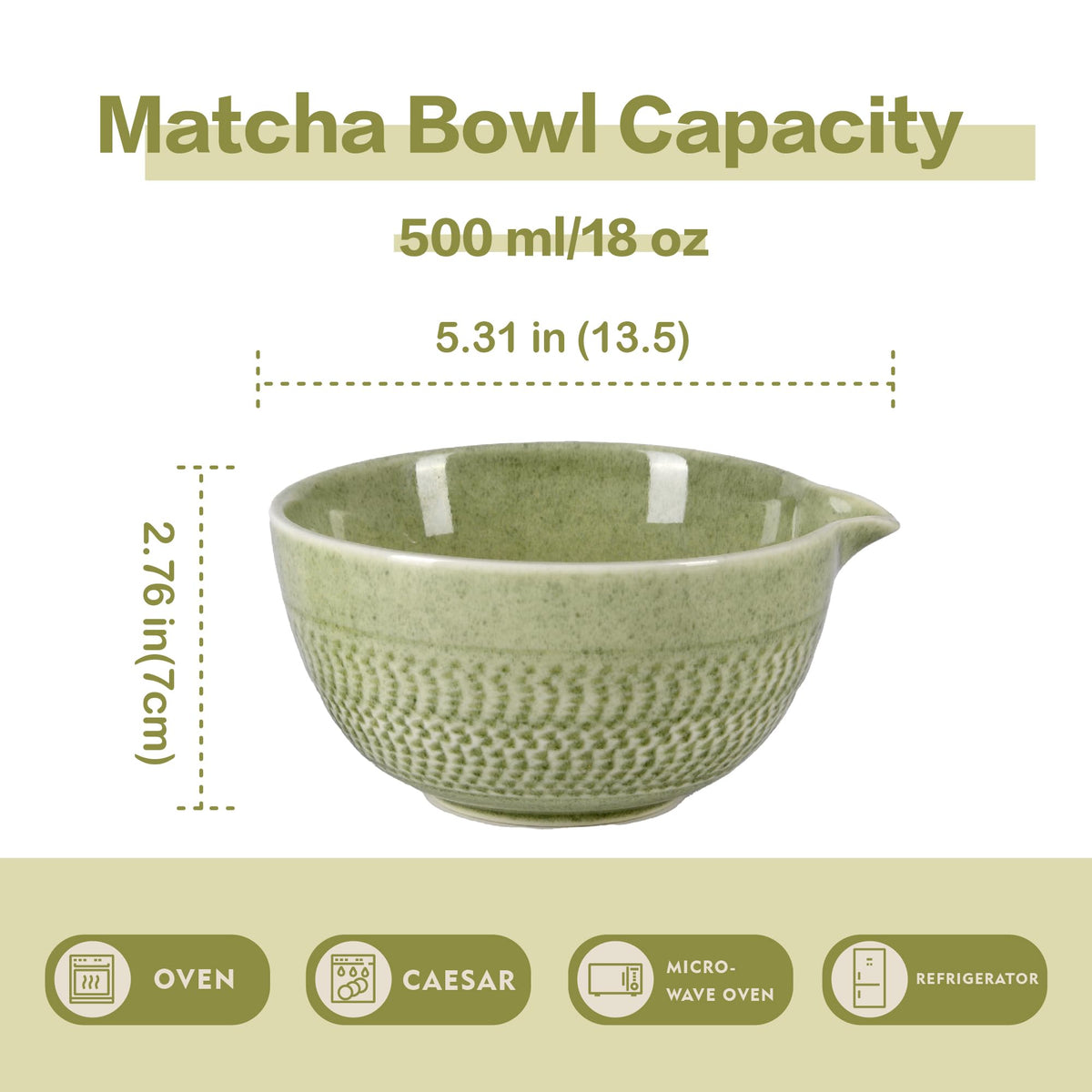 CAMATET ceramic bowl heat-resistant for maintaining temperature during whisking.