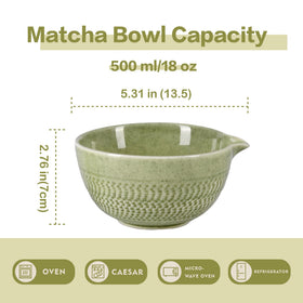 CAMATET ceramic bowl heat-resistant for maintaining temperature during whisking.