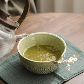 CAMATET matcha bowl pairs with salads or soups for versatile serving.