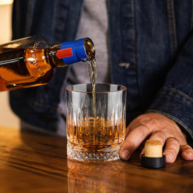 Cambareign engraved old-fashioned pattern glasses add style to pours