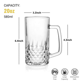 Freezer-safe Cambareign beer glasses keep beer colder for longer.