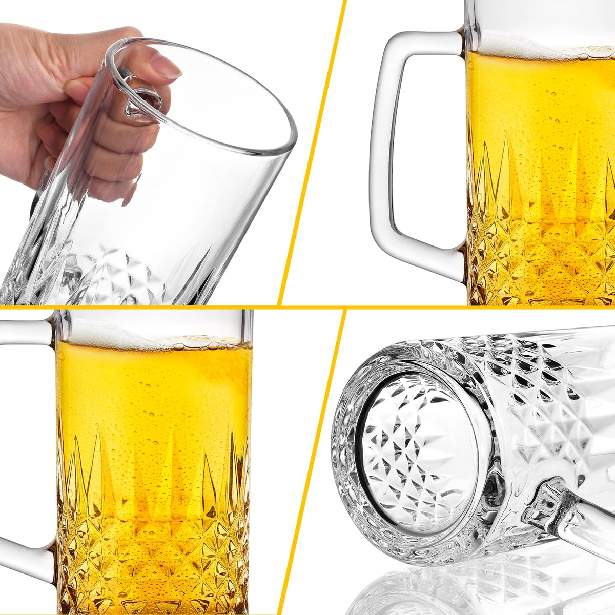 Ornate cut-glass design elevates entertaining occasions.