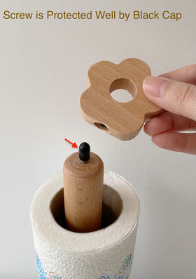 Cambiar paper towel holder in kitchen and bathroom settings, ready for daily use.