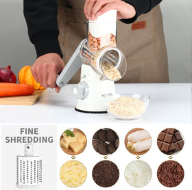 Cambom stainless steel blade delivers robust rust-free shredding performance.