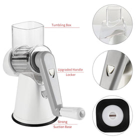 Cambom grater works with cheddar mozzarella parmesan for fresh toppings.