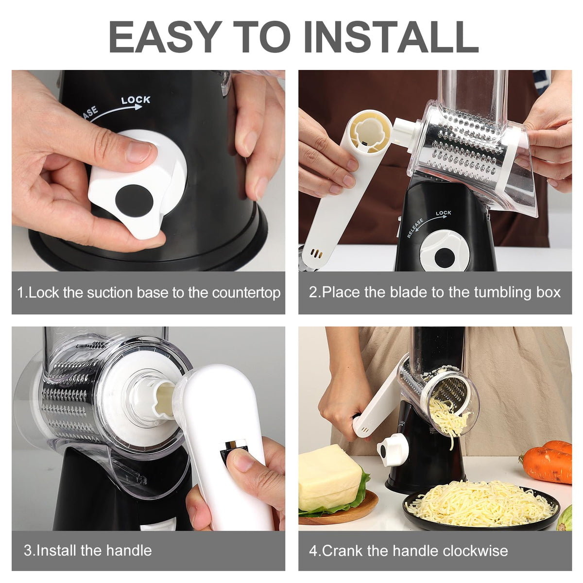 Cambom dishwasher-safe parts simplify cleaning and storage.