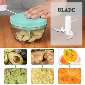 Cambom chopper cup body in PS material is dishwasher-safe and easy to clean.