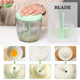 Cambom chopper with stainless steel blades for efficient, even chopping.