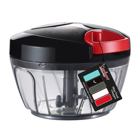 Cambom manual food chopper lid ABS provides secure, durable protection during prep.