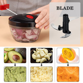 Cambom manual food chopper PS cup is dishwasher-safe for easy cleaning.