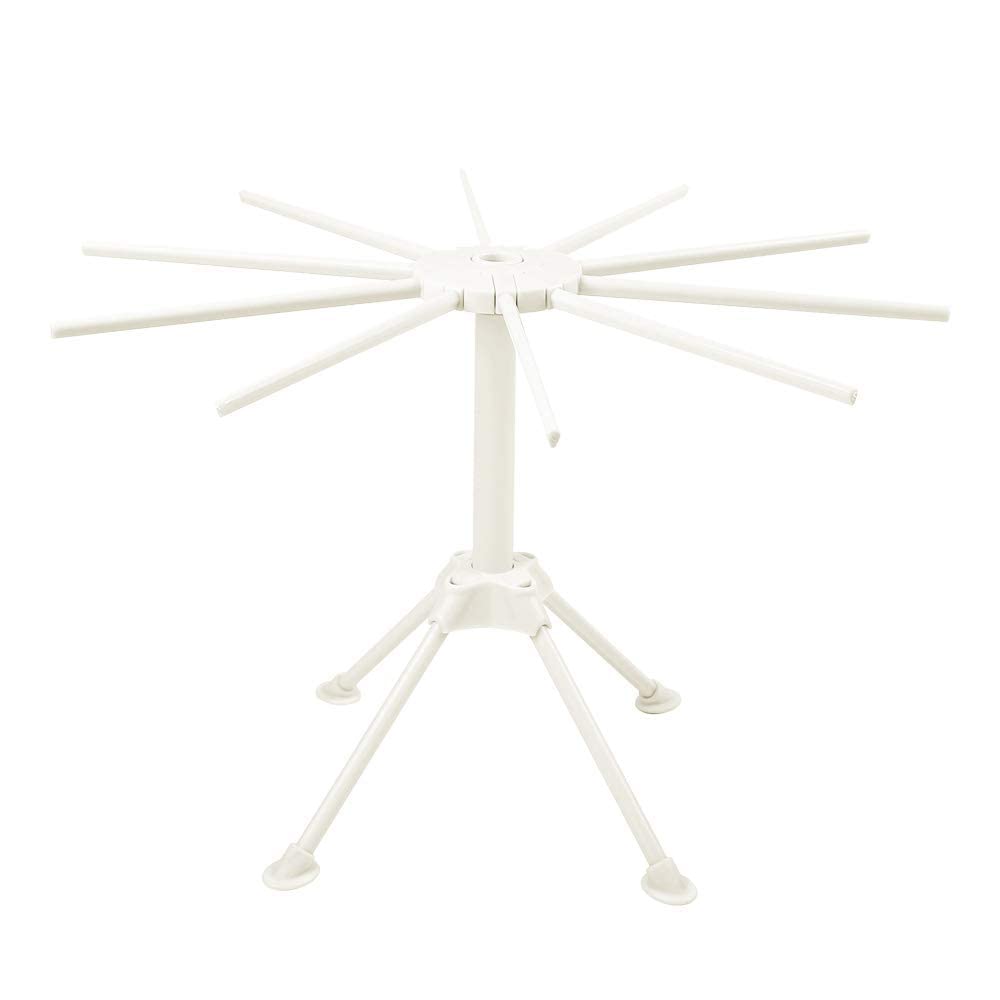 Cambom pasta drying rack features four-sturdy feet for stability.