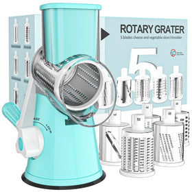 Cambom rotary cheese grater hand crank for quick home shredding