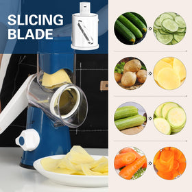 Cambom grater on smooth surface with non-slip base for stable shredding