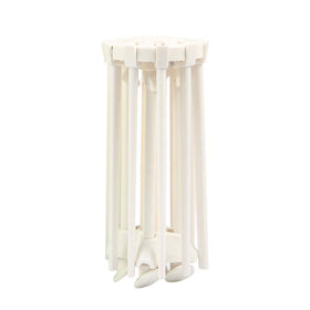 Cambom white pasta drying rack folded for compact storage.