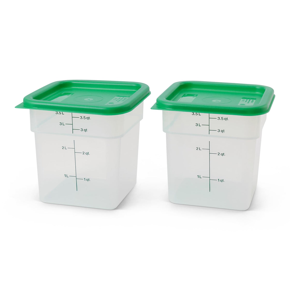 Cambro classic square 4 qt lid-on container keeping contents secure