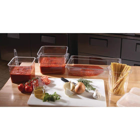 Cambro dishwasher-safe 6 qt container suitable for fridge and freezer storage