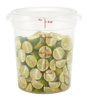 Cambro dough-proofing container with secure lid and clear view for proofing.
