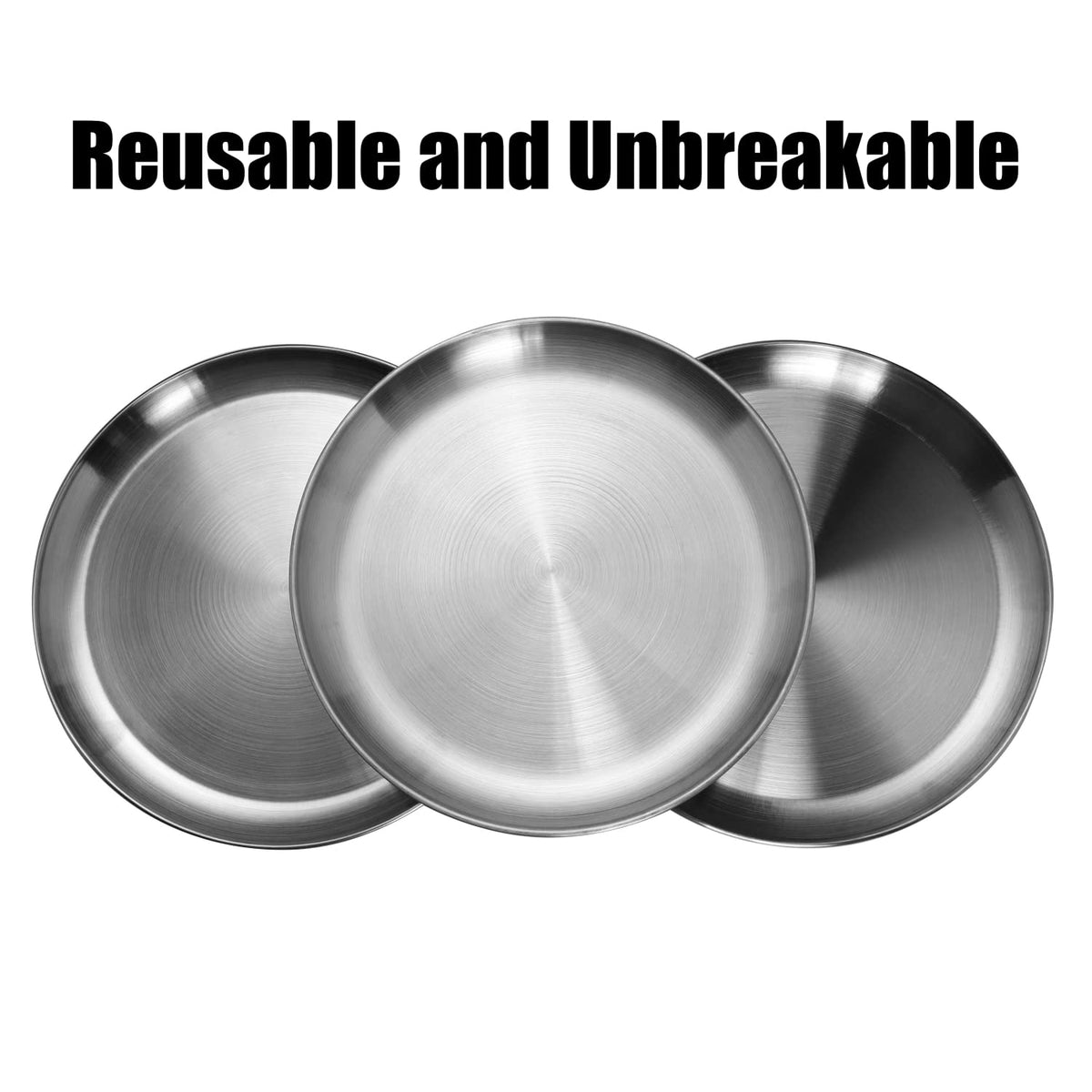 CAMBUY toxin-free stainless steel plate conveying safety and versatility.