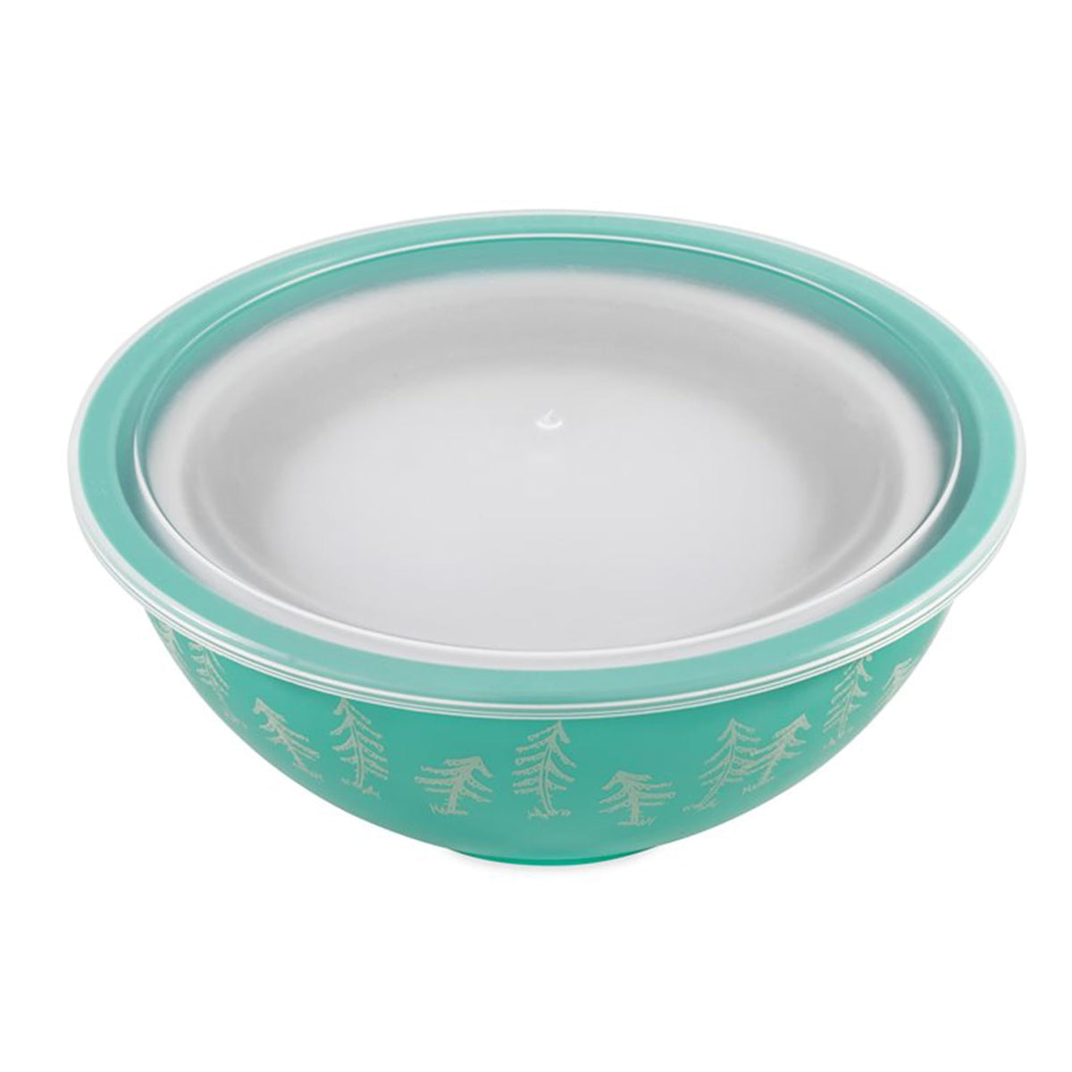 Camco bowls stacked with lids showing secure storage design