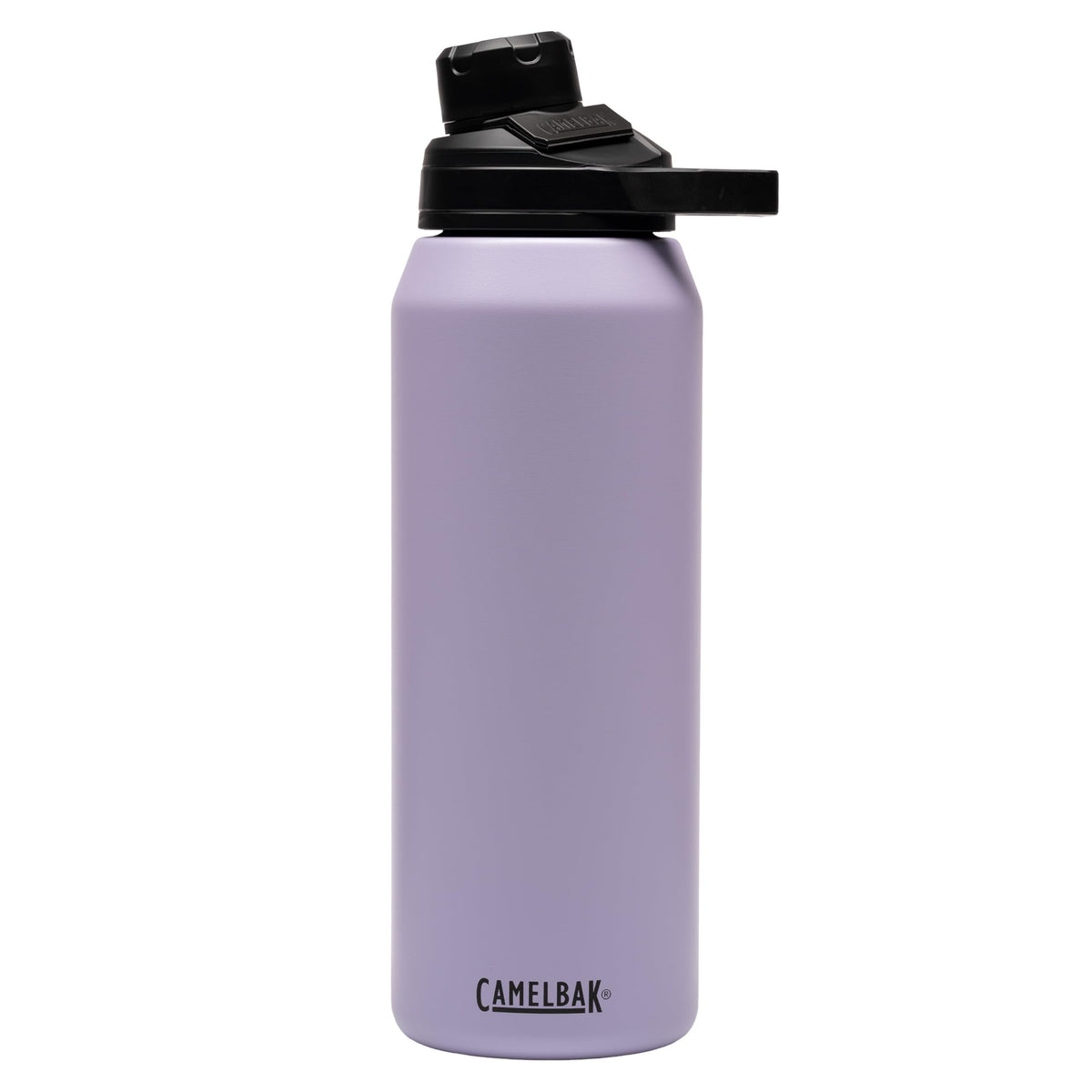 CamelBak Chute Mag 32oz bottle with magnetic cap for leak-free travel hydration.