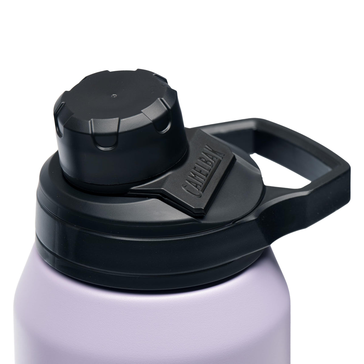 CamelBak Chute Mag 32oz pastel purple bottle shows insulated performance for hot or cold drinks.