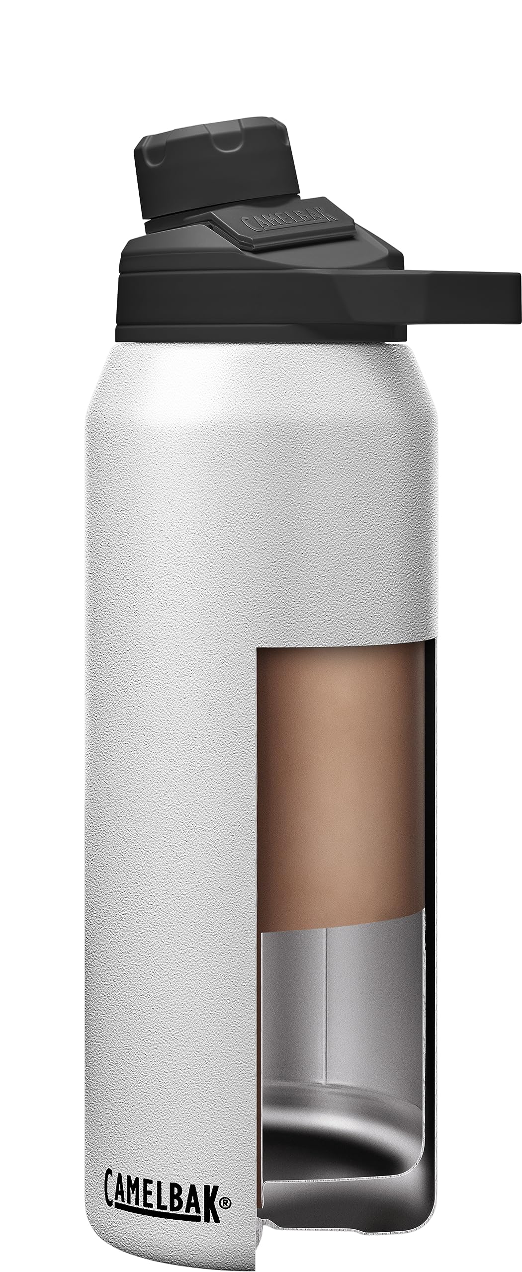 CamelBak Chute Mag 32oz bottle with sweat-proof exterior to keep hands dry.