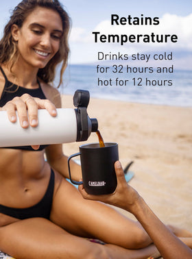 CamelBak Chute Mag 32oz magnetic-cap enables smooth sipping with no leaks.
