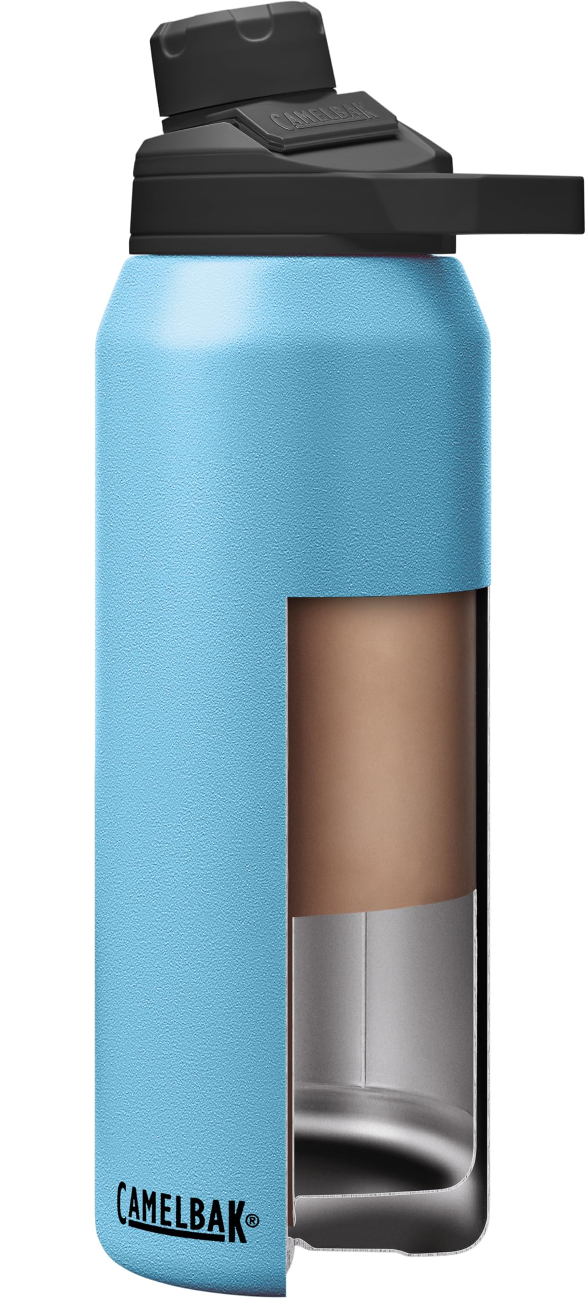 CamelBak Chute Mag 32oz Nordic Blue bottle ideal for workouts and travel.
