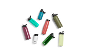 CamelBak Eddy+ dishwasher-safe bottle simplifies cleaning after workouts.