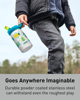 CamelBak Eddy+ Kids insulated bottle keeps drinks cold for hours