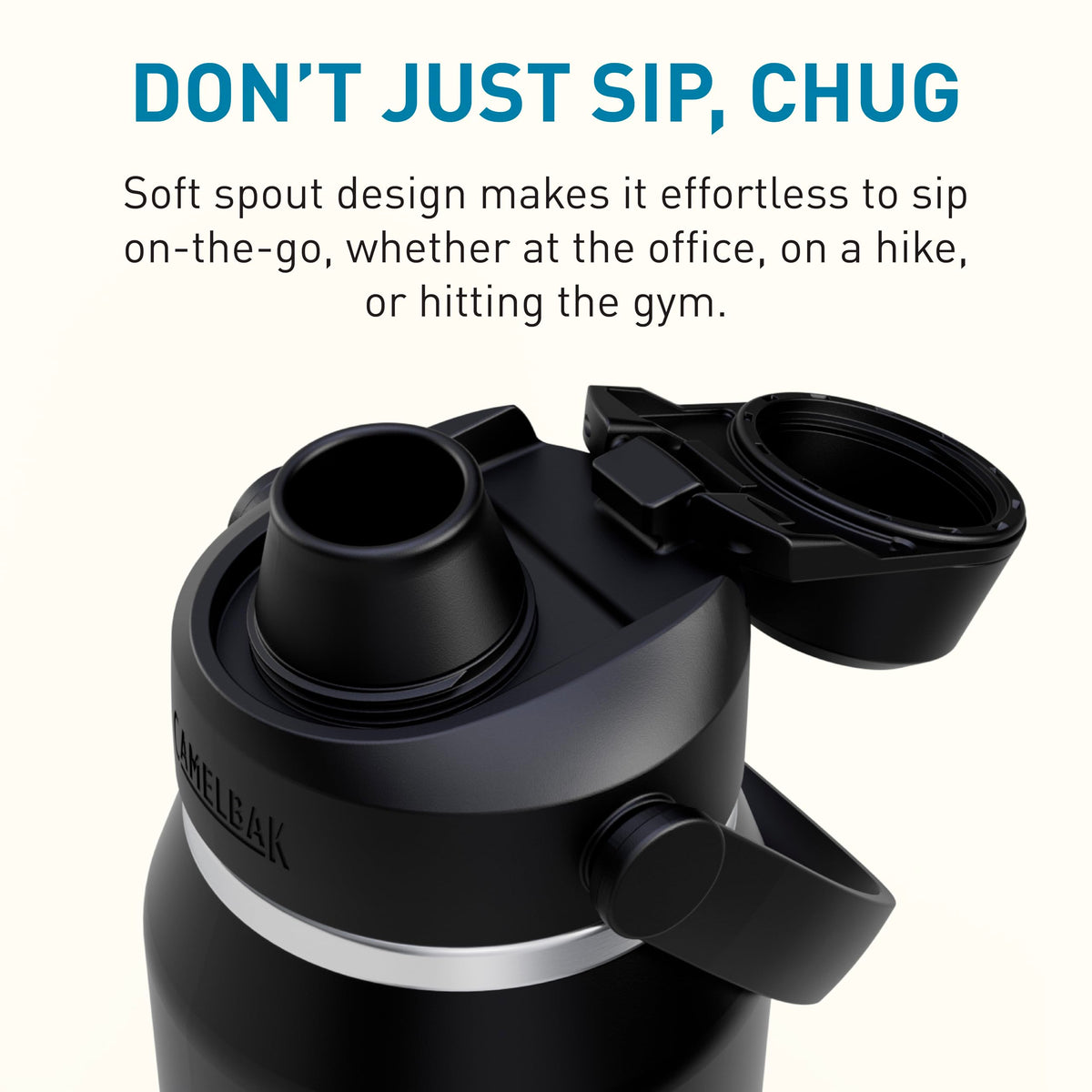 CamelBak Thrive Chug bottle insulated wall keeps beverages cold for hours