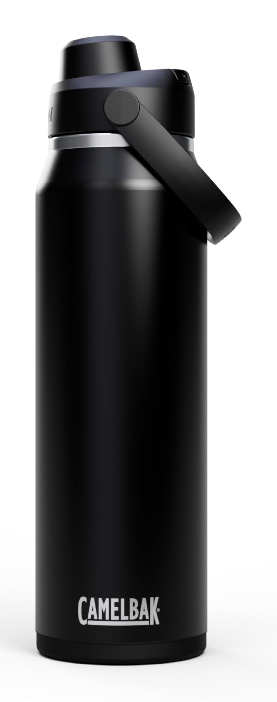 CamelBak Thrive Chug bottle front view highlights rugged insulation for all-day hydration