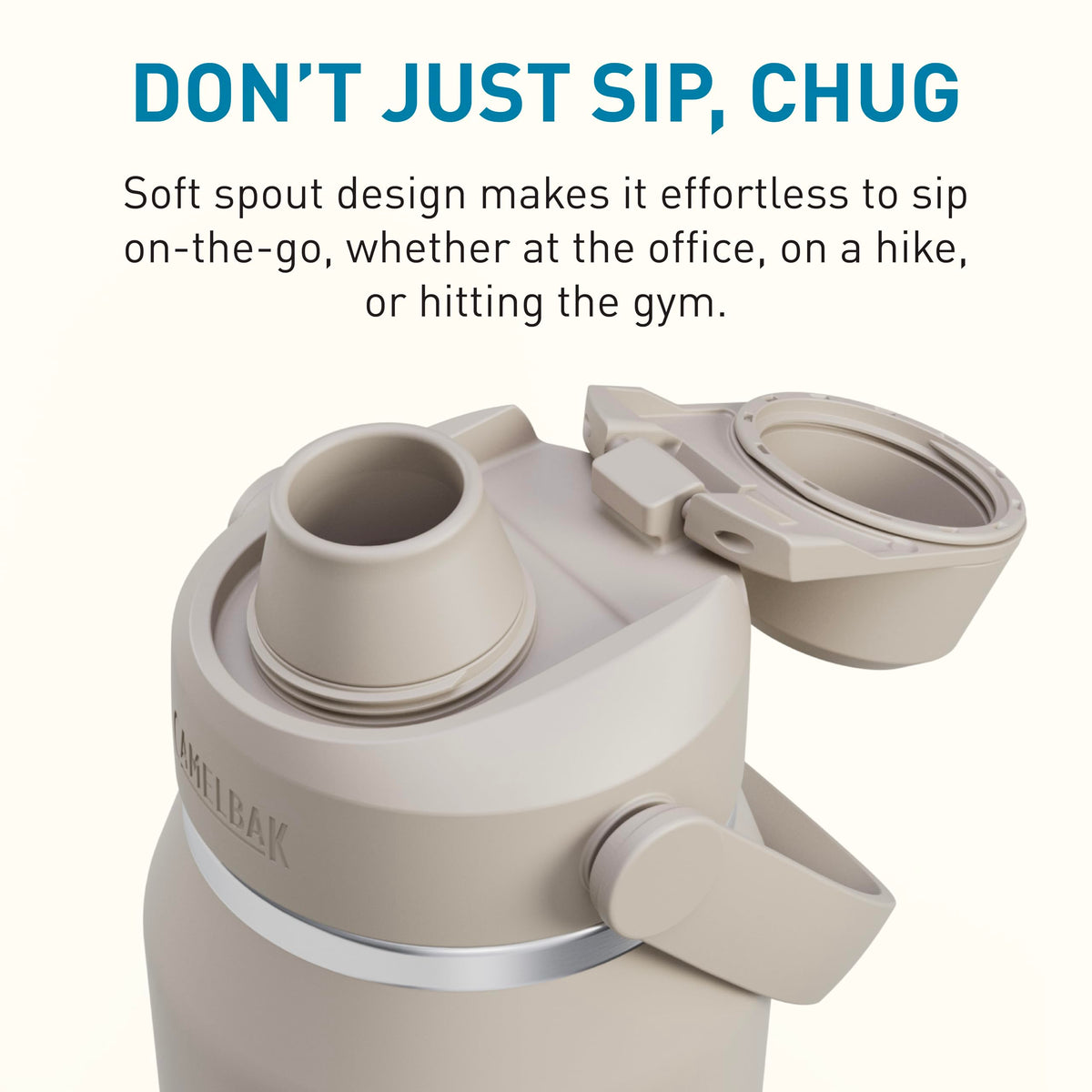 CamelBak Thrive Chug protective bumper base adds grip and dent resistance