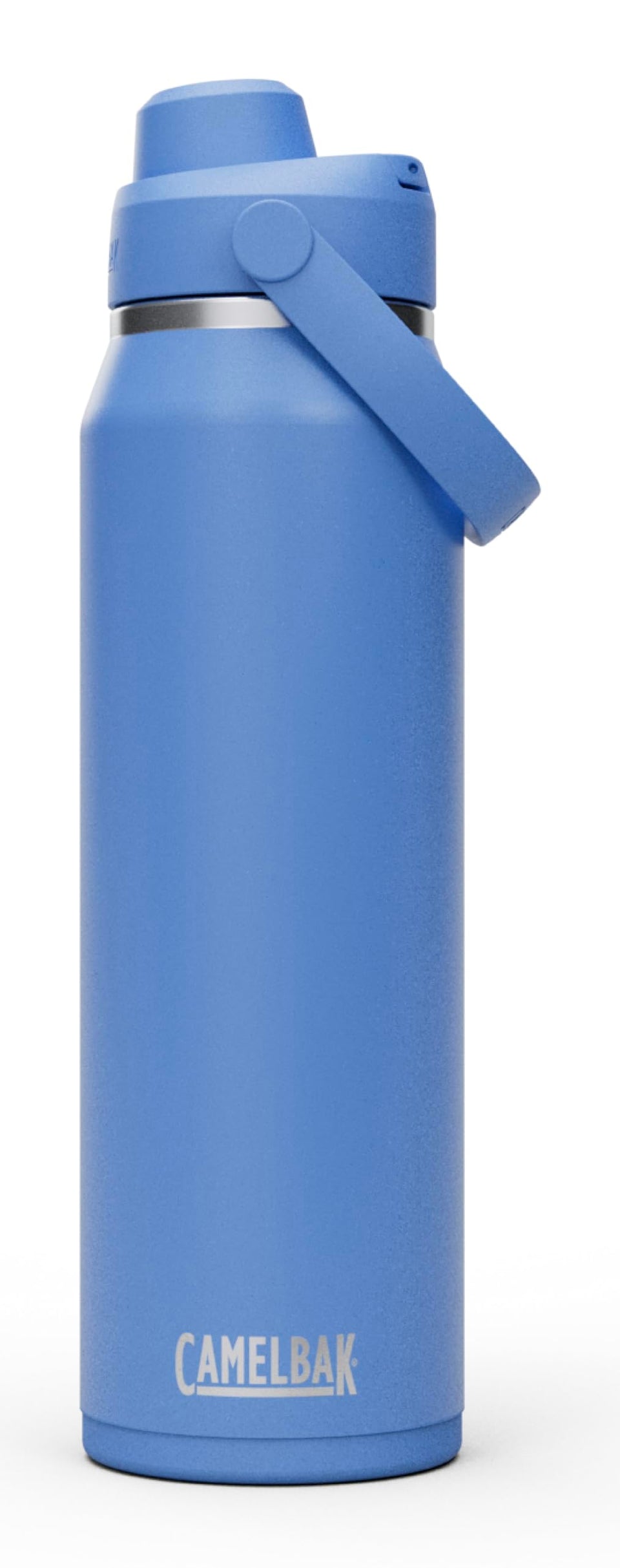 CamelBak Thrive Chug lid closeup demonstrates leak-proof performance for on-the-go hydration.