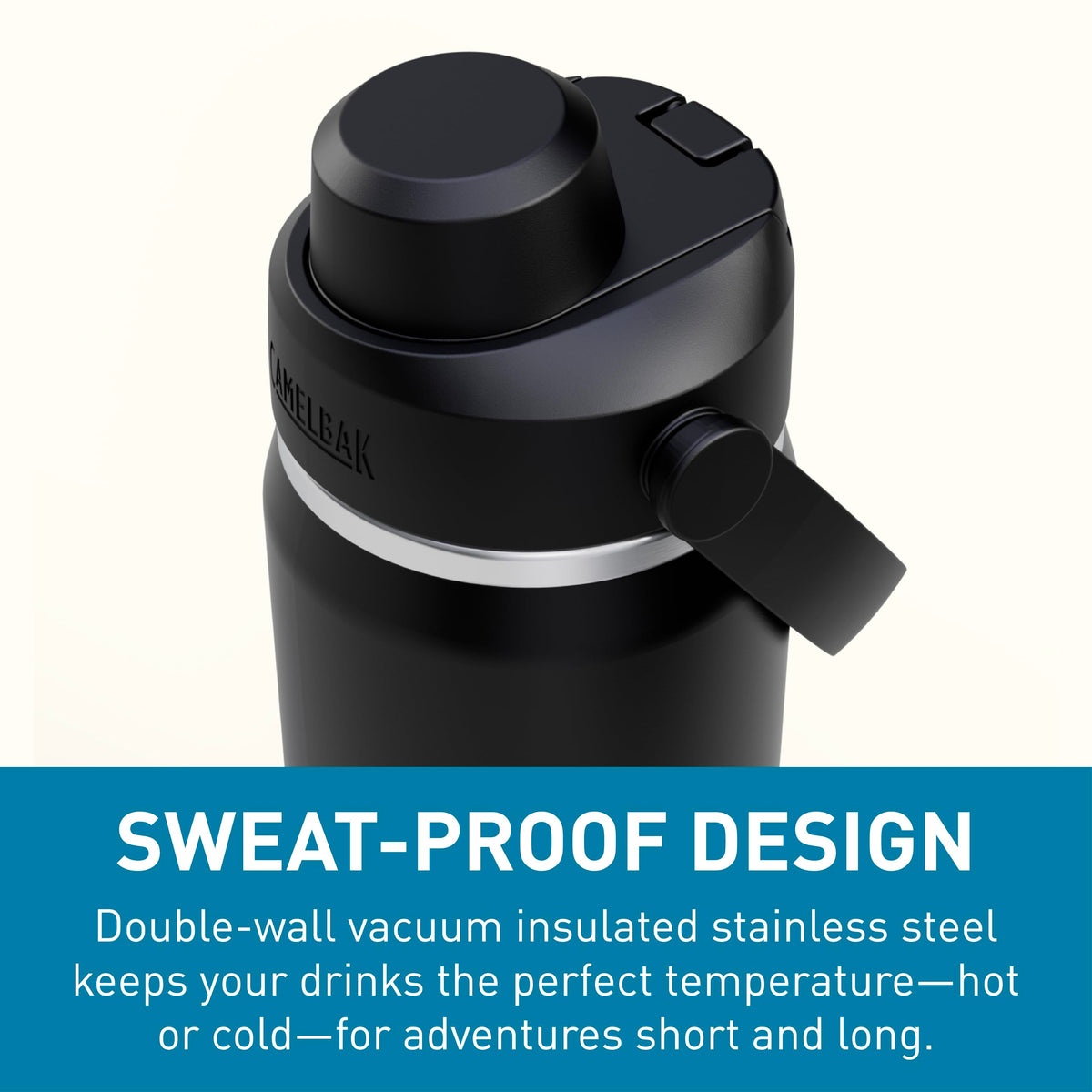 CamelBak Thrive Chug protective bumper base provides grip and dent protection