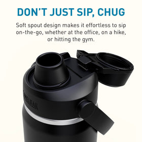 CamelBak Thrive Chug sweat-proof design keeps hands dry during hot sessions